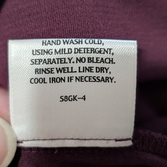 Eileen Fisher Womens Plum Sleeveless Tank Top 2X 100% Silk Jersey Relaxed Fit - Picture 6 of 10